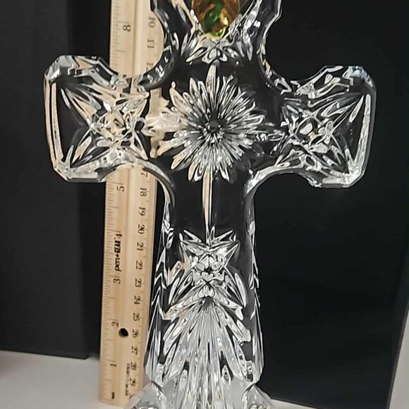 Waterford Crystal Kells Standing Cross - Picture 3 of 7